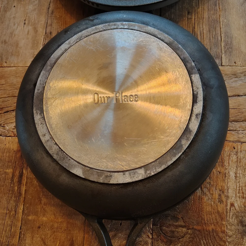 Our Place‎ Always Pan 10.5” w/ Lid Spoon Rest & Pour Spouts Charcoal Gray